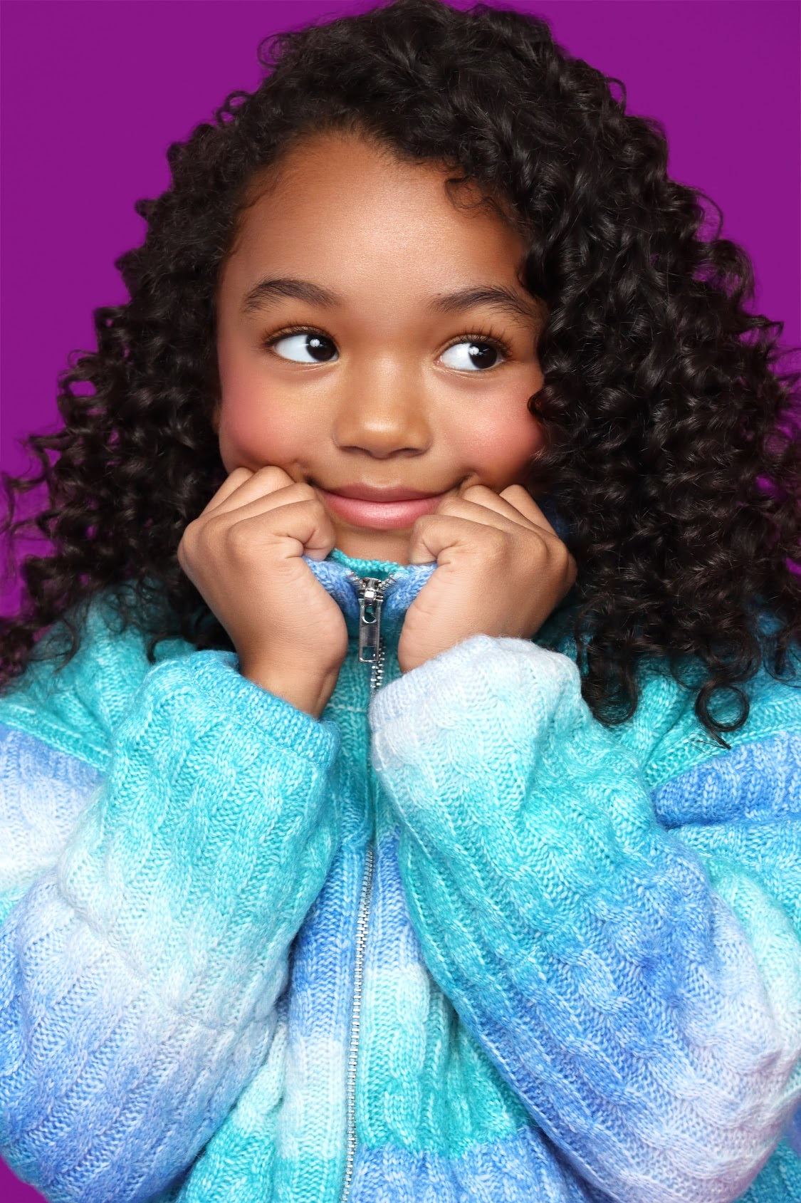 Mia New York Girls Ombré Sweat Jacket
