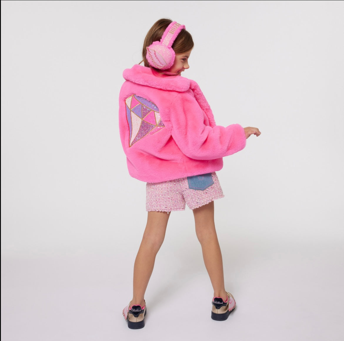 Billie Blush Girls Wing Earmuffs