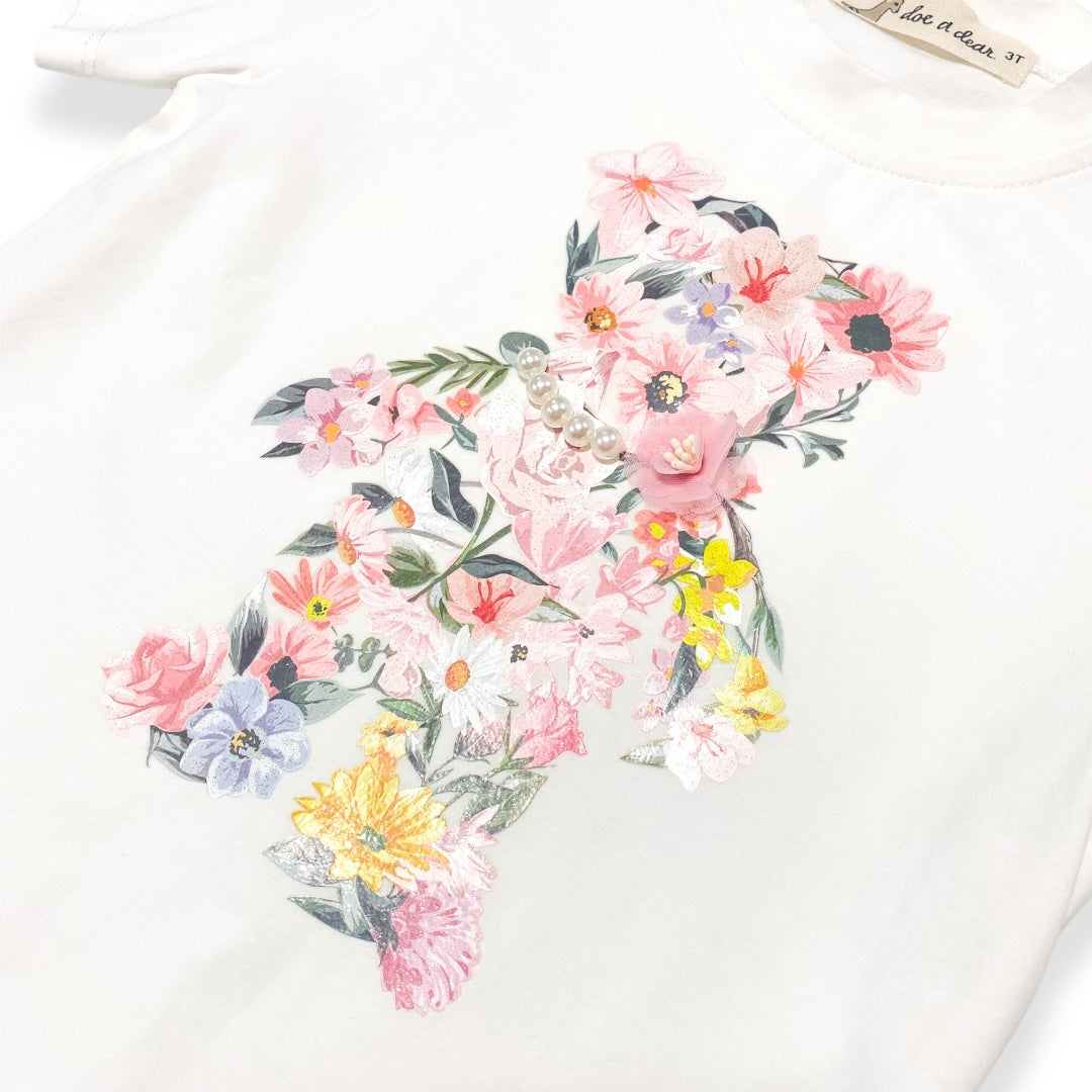 Doe A Dear Floral Teddy Set