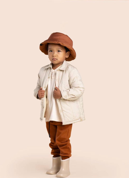 Solid Terry Joggers | Rust