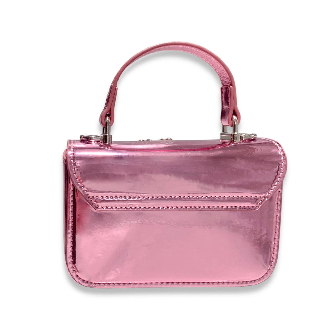 Doe A Dear Girls Pink Patent Purse