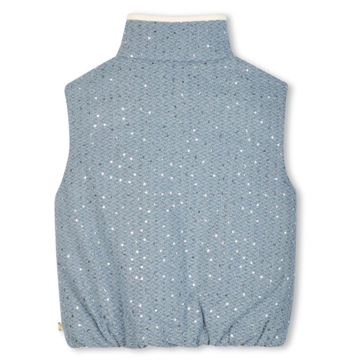 Billie Blush Girls Denim Puffer Vest