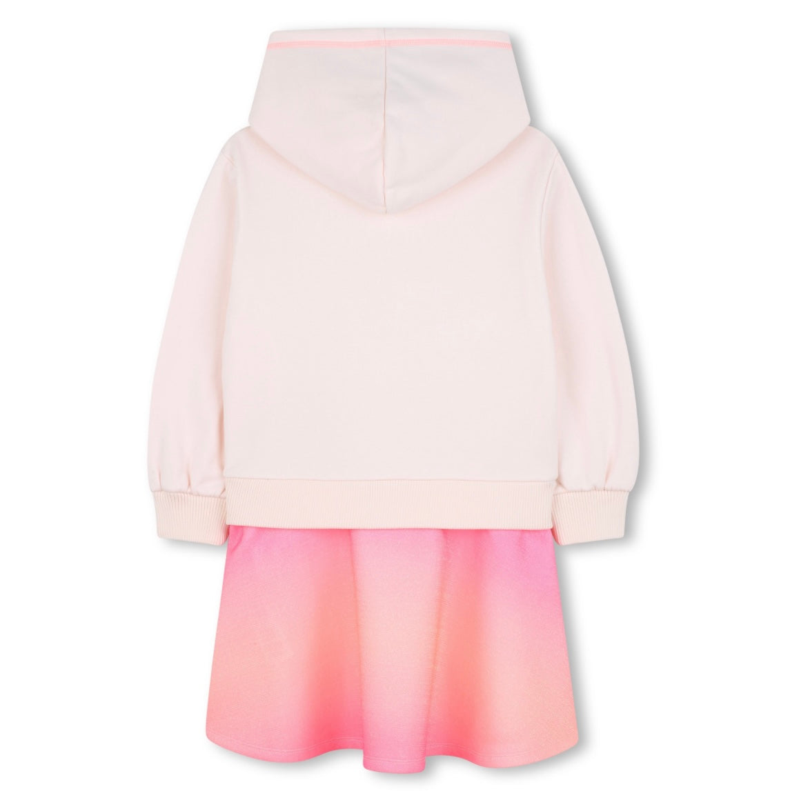 Girls Pink Sweatshirt Dress