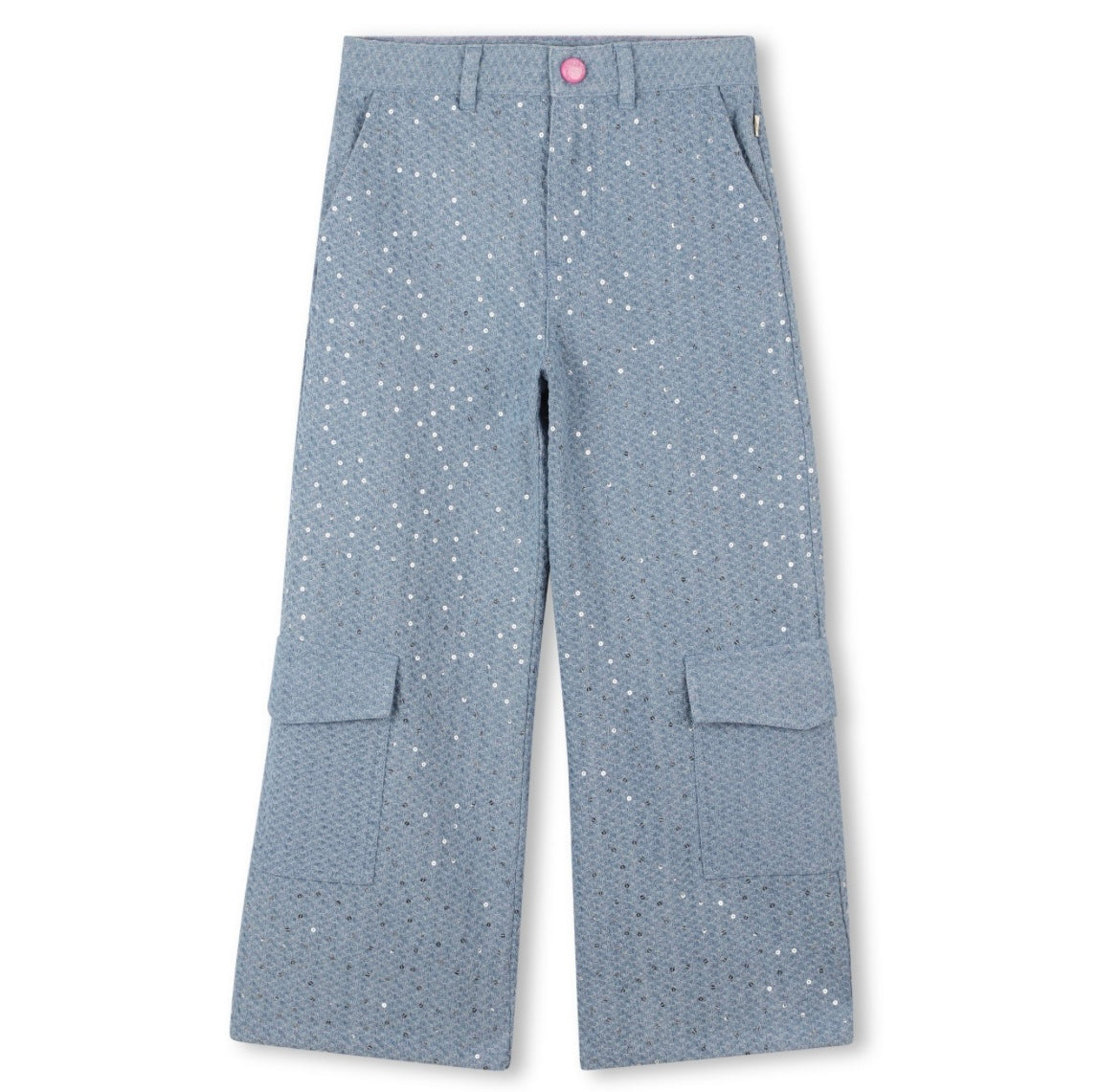 Billie Blush Girls Wide Leg Jean