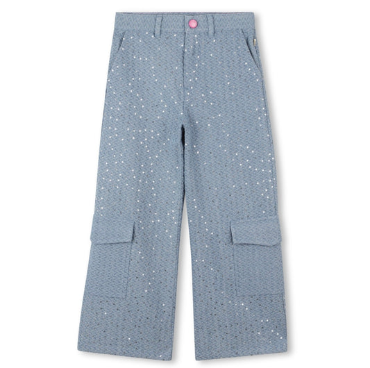 Billie Blush Girls Wide Leg Jean