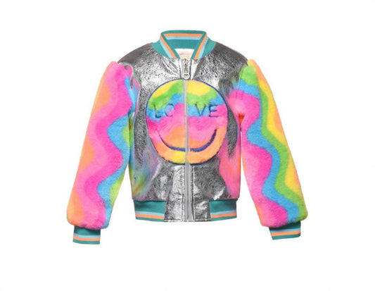Talully’s Children's Fashion | Rainbow Smiley Face Jacket