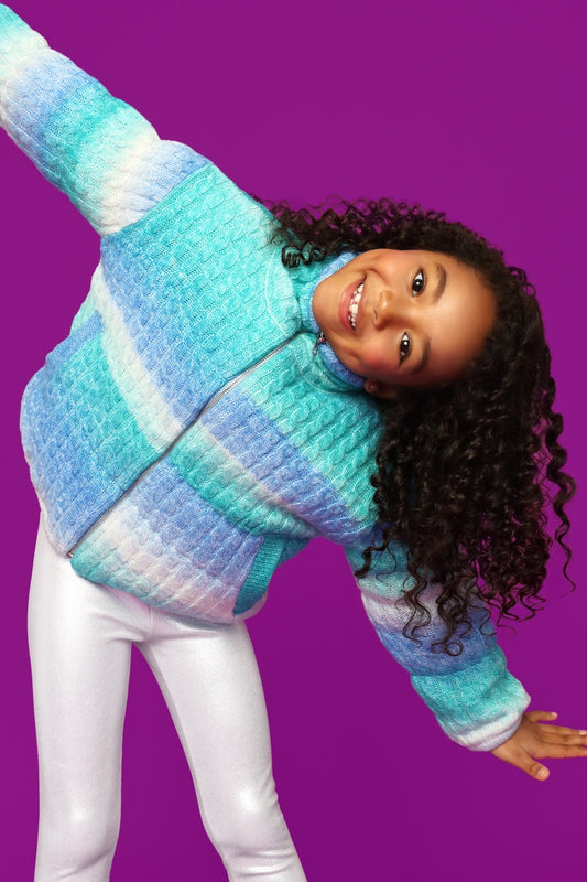 Mia New York Girls Ombré Sweat Jacket