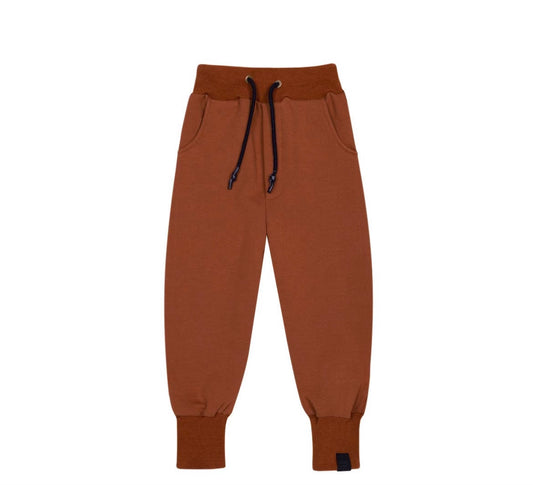 Solid Terry Joggers | Rust
