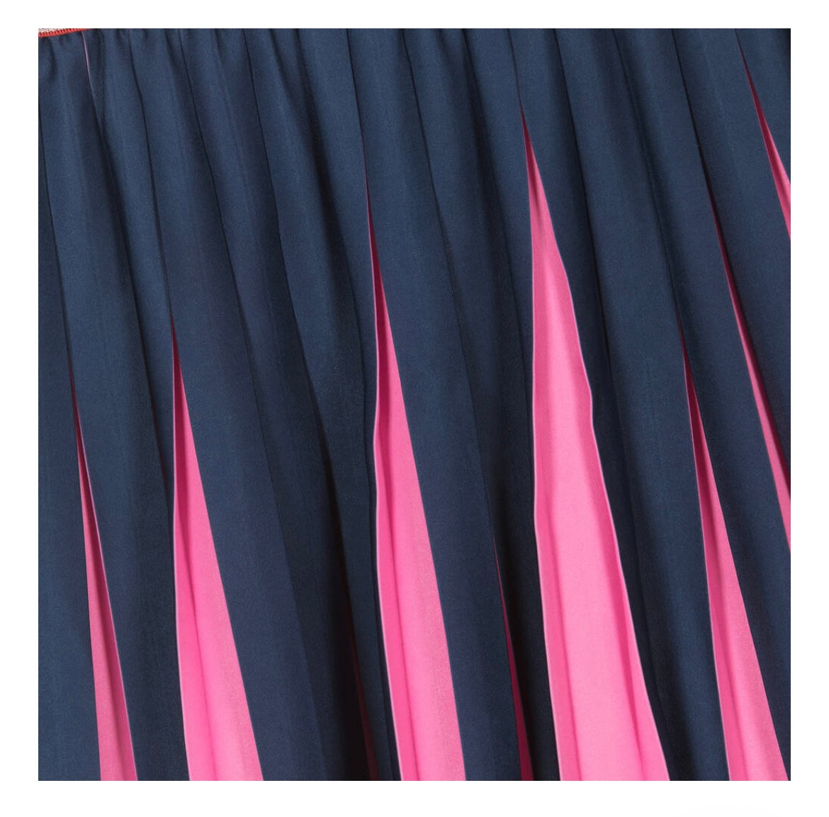 Girls Navy Blue Pleated