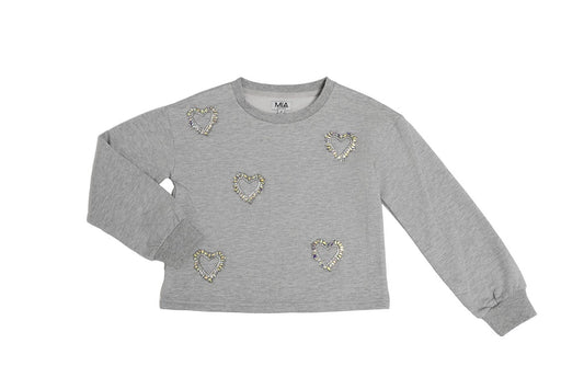 Mia New York Girls Heart Sweatshirt