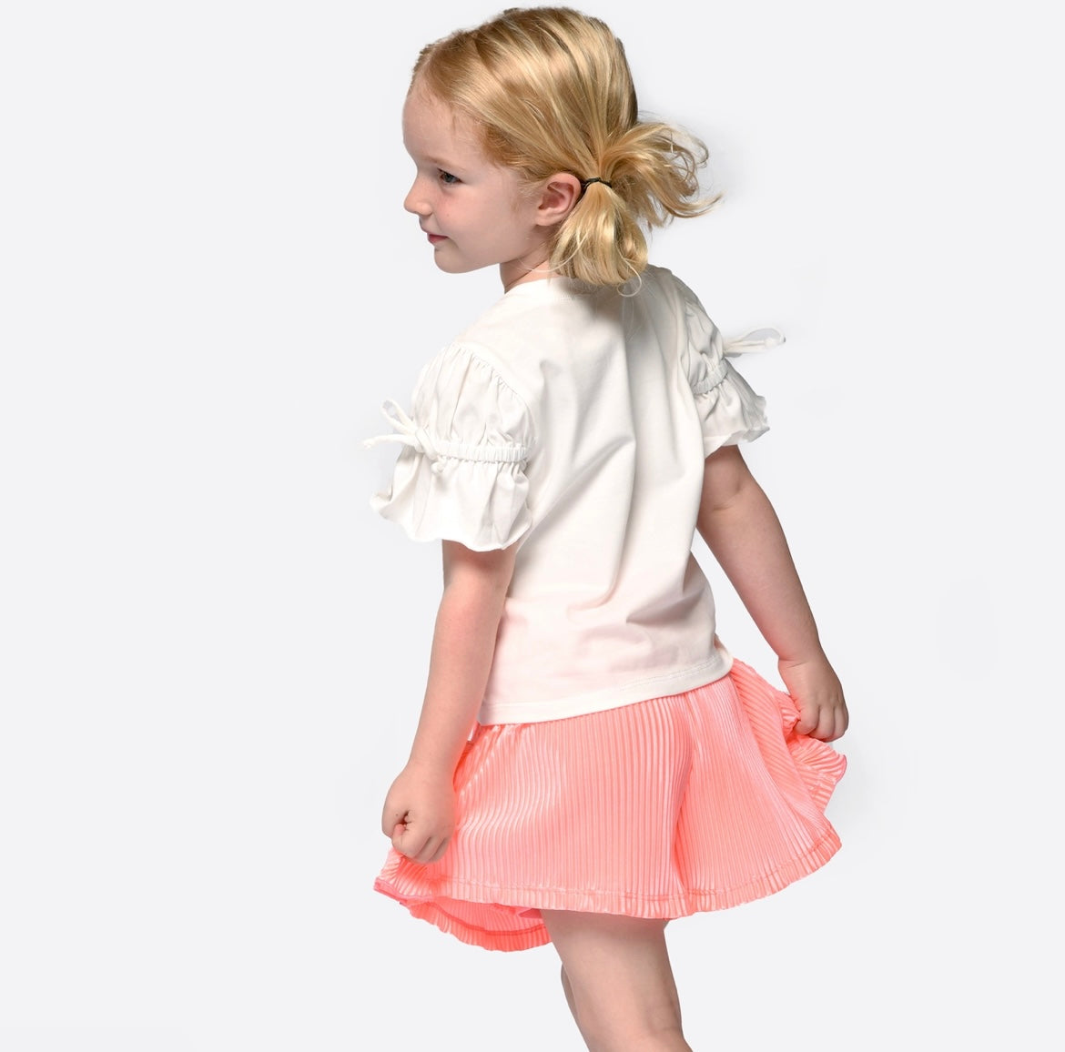 Pleated Tulip Ruffle Shorts