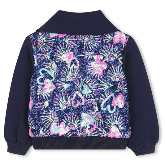 Billie Blush Girls Graphic Back Zip Up