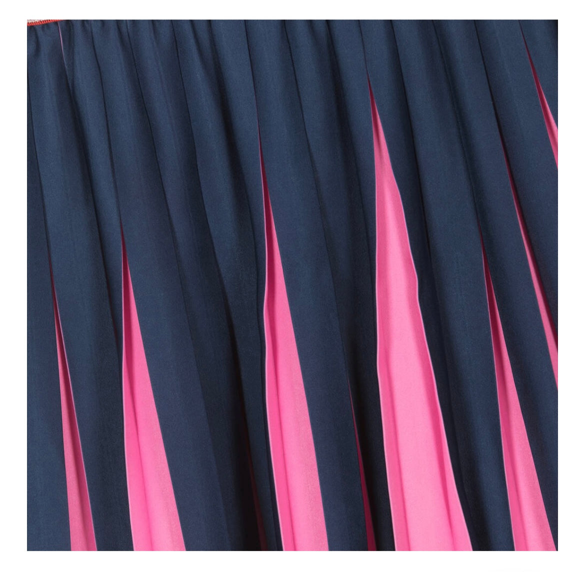 Girls Navy Blue Pleated