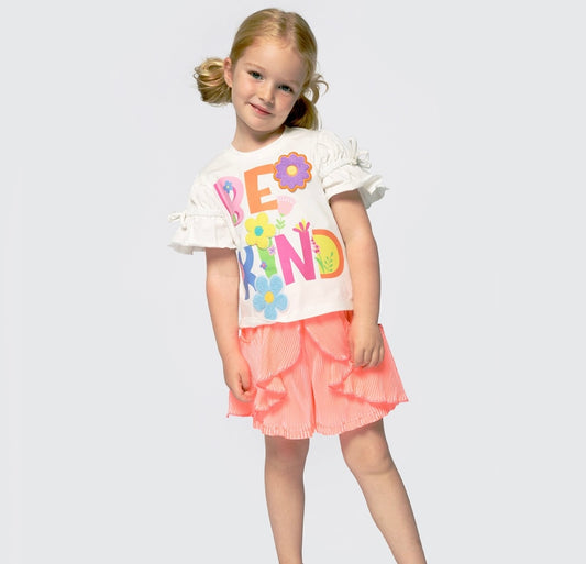 Pleated Tulip Ruffle Shorts