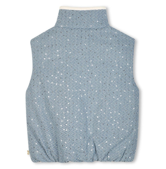 Billie Blush Girls Denim Puffer Vest